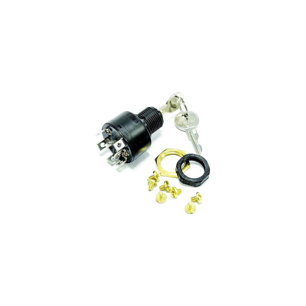 Sierra Magneto 4 Position 5/8" Polyester 7 Screw Terminal 12V 15 Amp Ignition Starter Switch