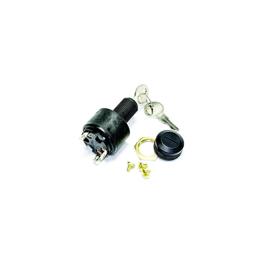 Sierra MP41030 Conventional 3 Position 5/8" Polyester 3 Screw Terminal 12V 15 Amp Ignition Starter Switch
