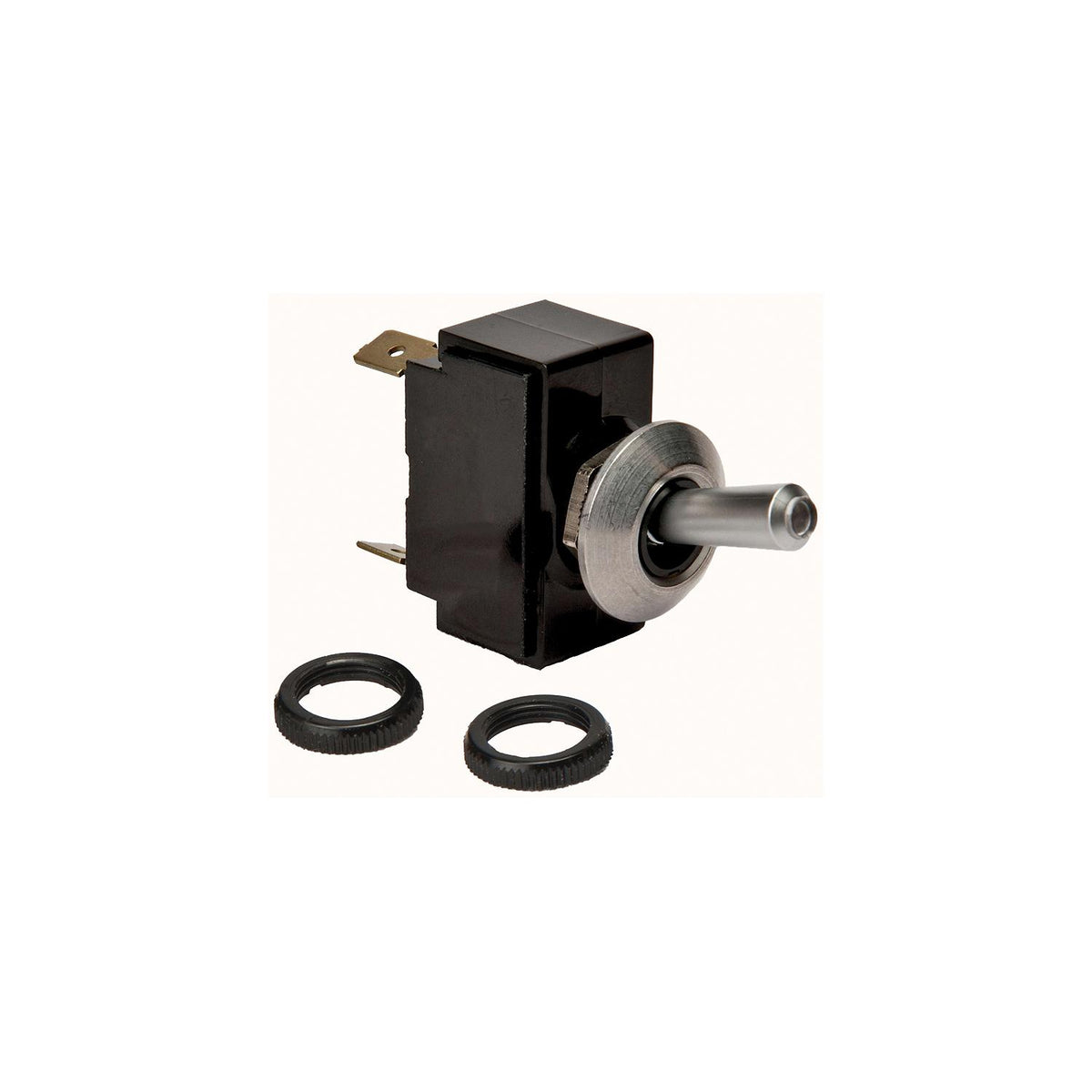 Satin Chrome Tip Lit Illuminated Toggle Switch