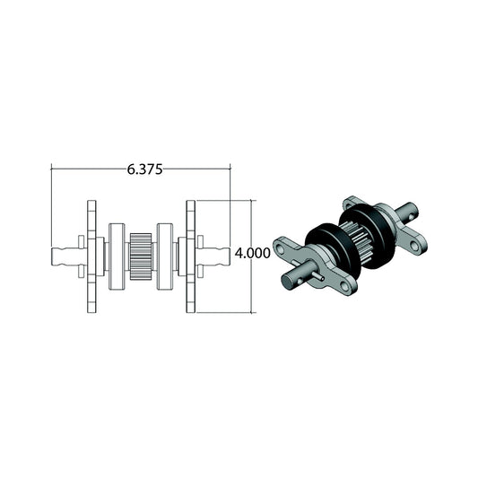 AP Products 014122837 Standard Gear Pack Assembly (18 Teeth)