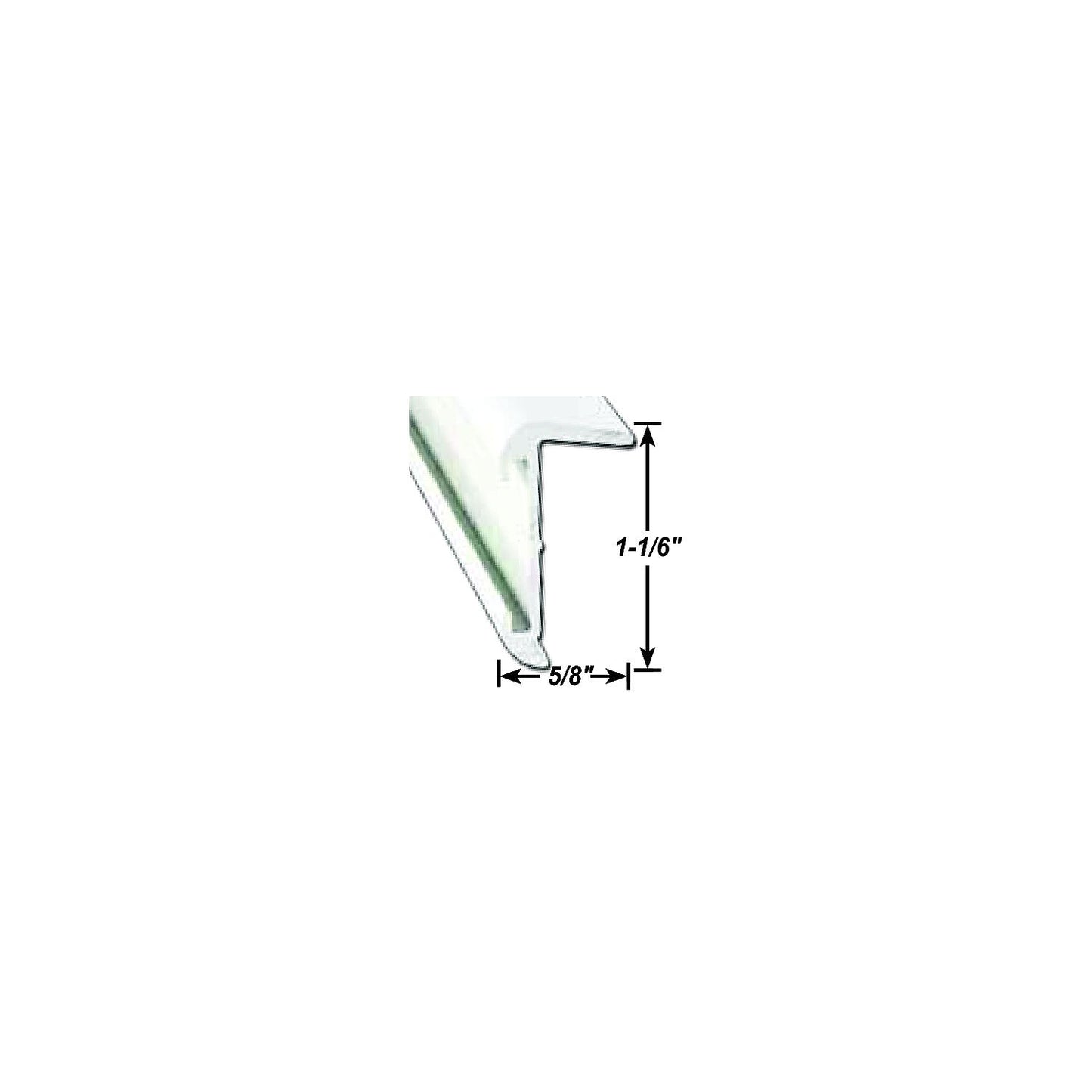 AP Products 021574028 Insert Roof Edge, 8' Black