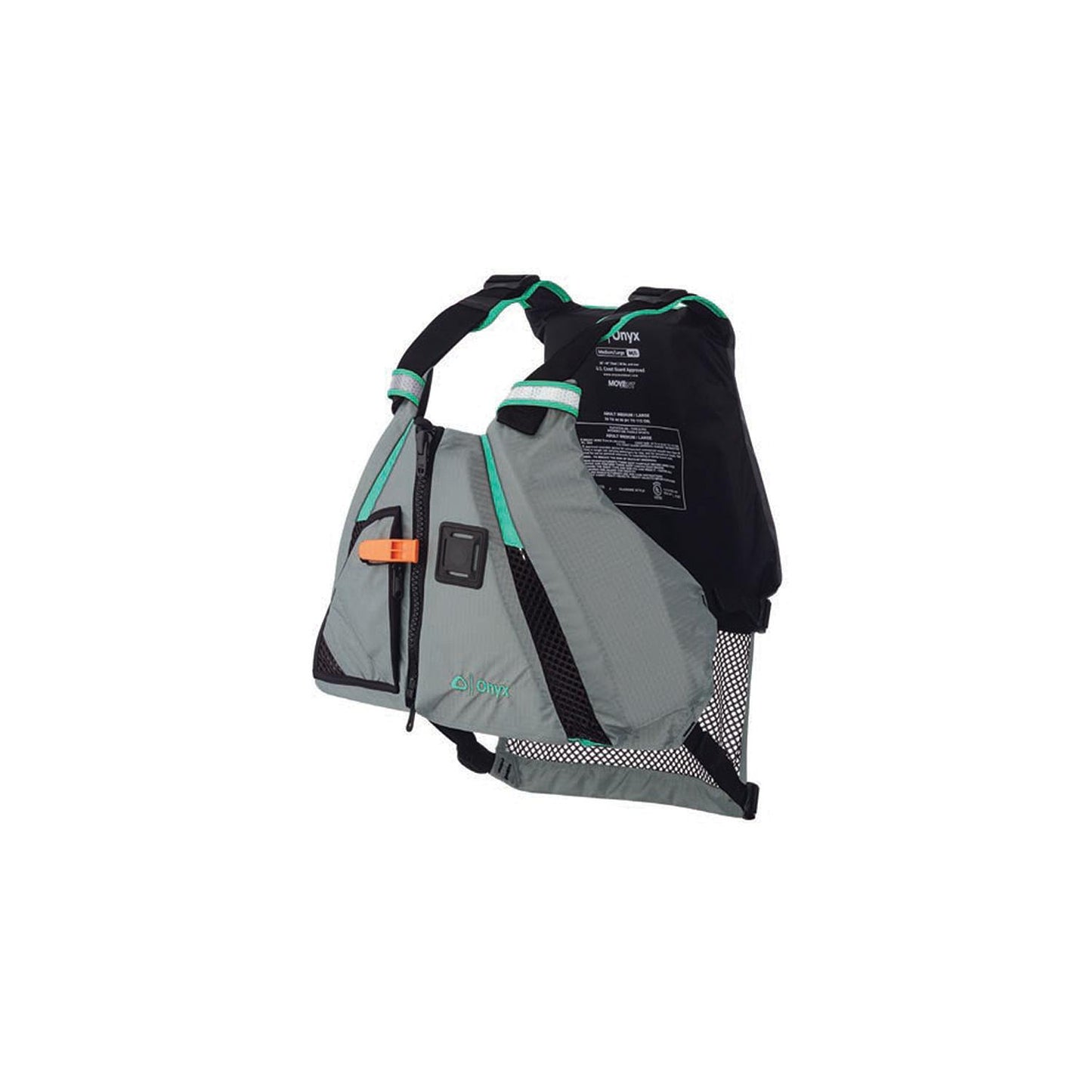 Onyx MoveVent Dynamic Paddlesports Vest, Aqua XL/2XL