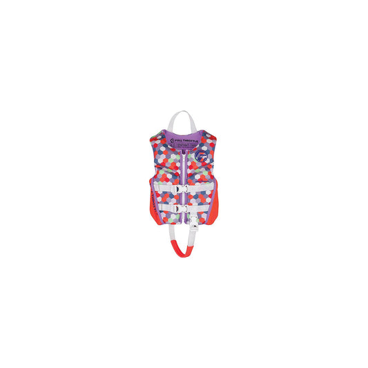 Full Throttle 14250010500122 Rapid Dry Flex Back Life Vest, Child, Pink