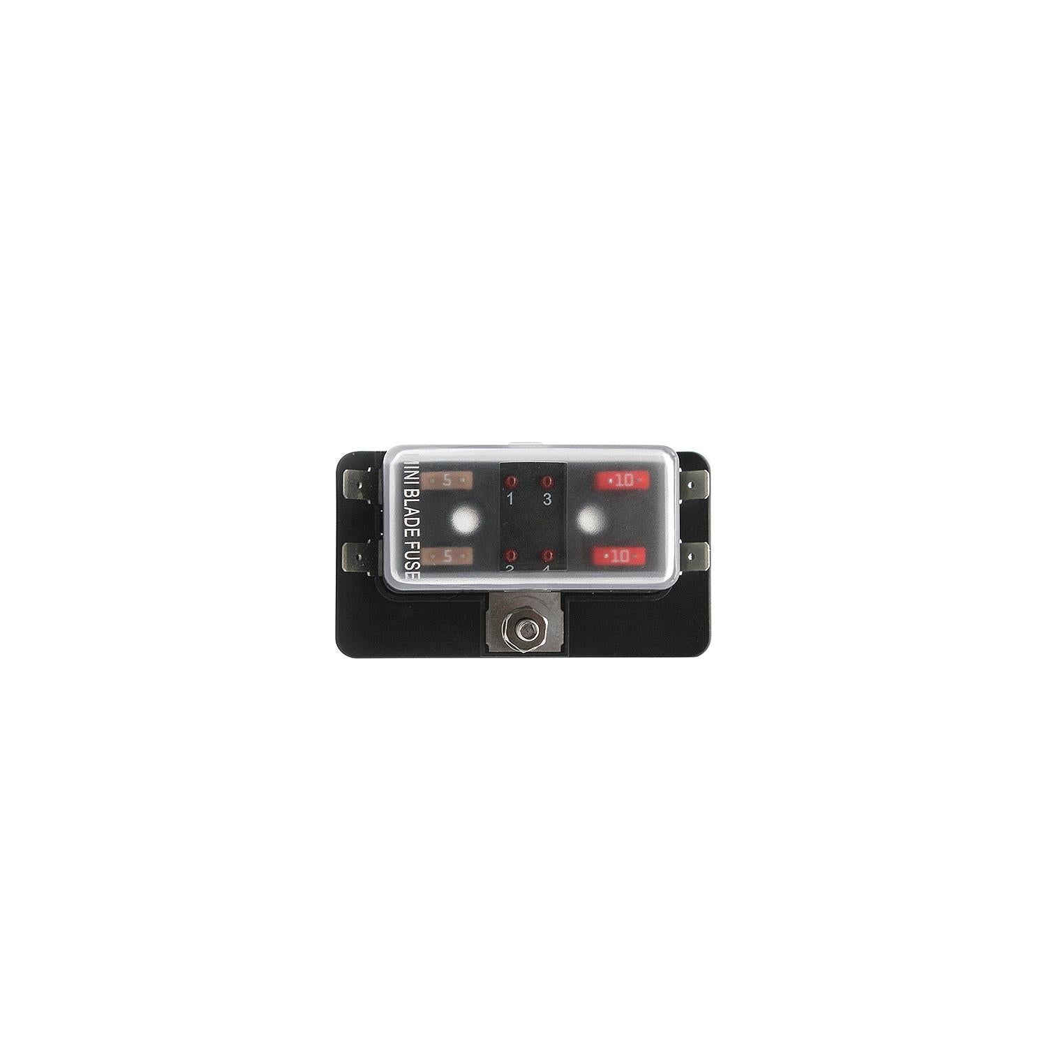 Cole Hersee 880024BP SD MINI Fuse Block, 4-Gang
