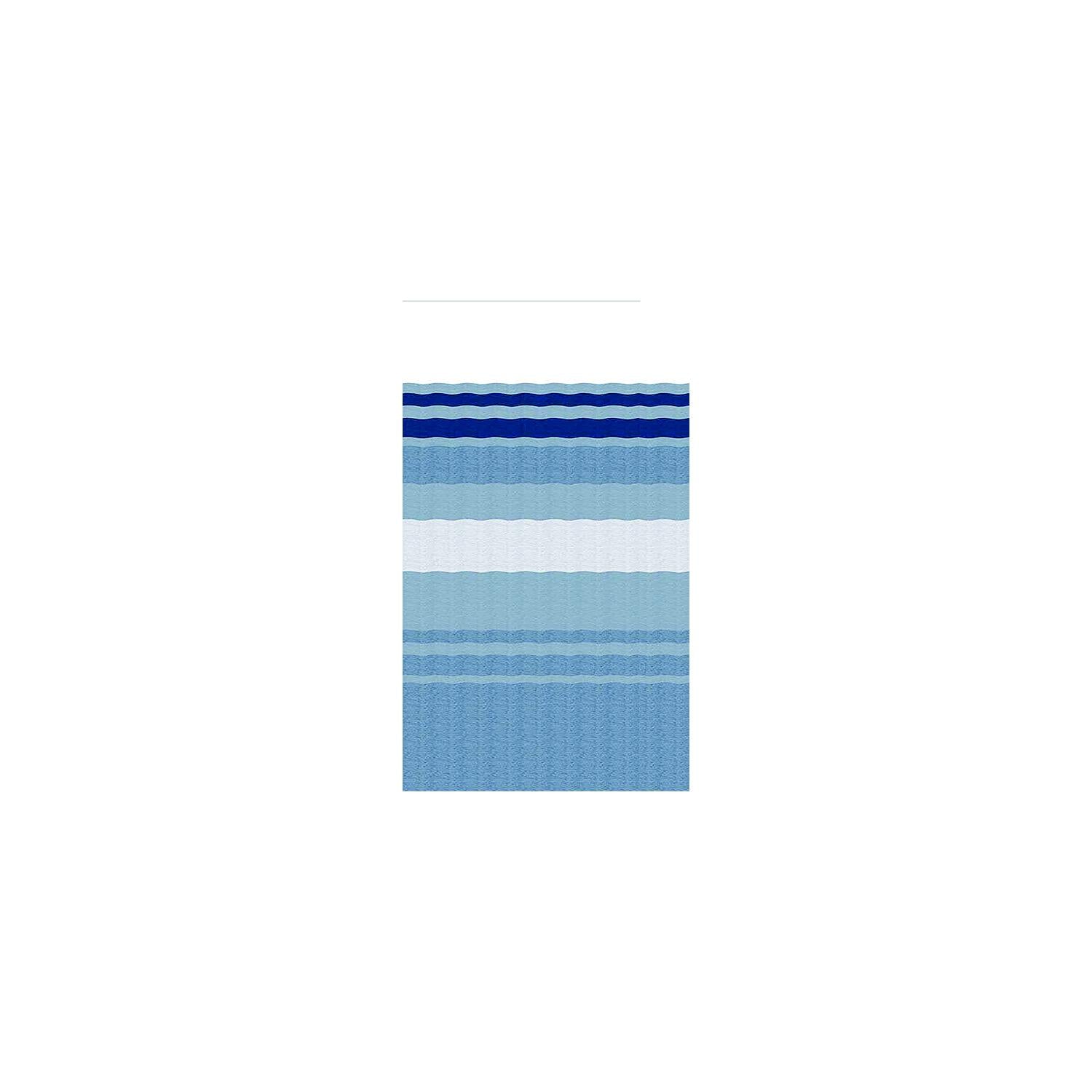 Carefree JU218E00 1-Piece Standard Vinyl Awning Replacement Fabric, 21', Ocean Blue Fade on Both Sides, White Weatherguard