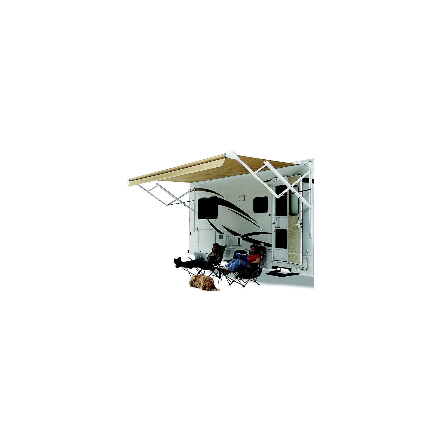 Carefree Adjustable Pitch Travel'r Arm Set, Black