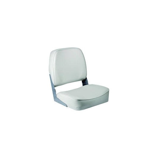 Wise 3313710 Promotional Marine Grade Vinyl 16.25" D × 16" W × 18" H Low Back Boat Seat, White