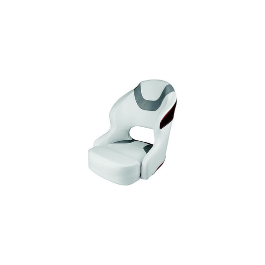 Wise Baja Series Bucket Seat, Brite White / Grey / Dark Red