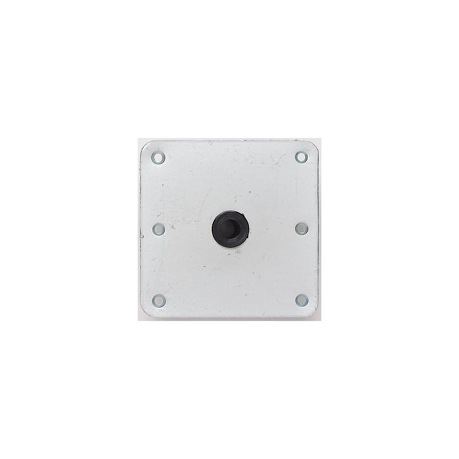 Attwood Lock'N-Pin 3/4" Base Plate 7" x 7" Threaded Zinc Plated Steel