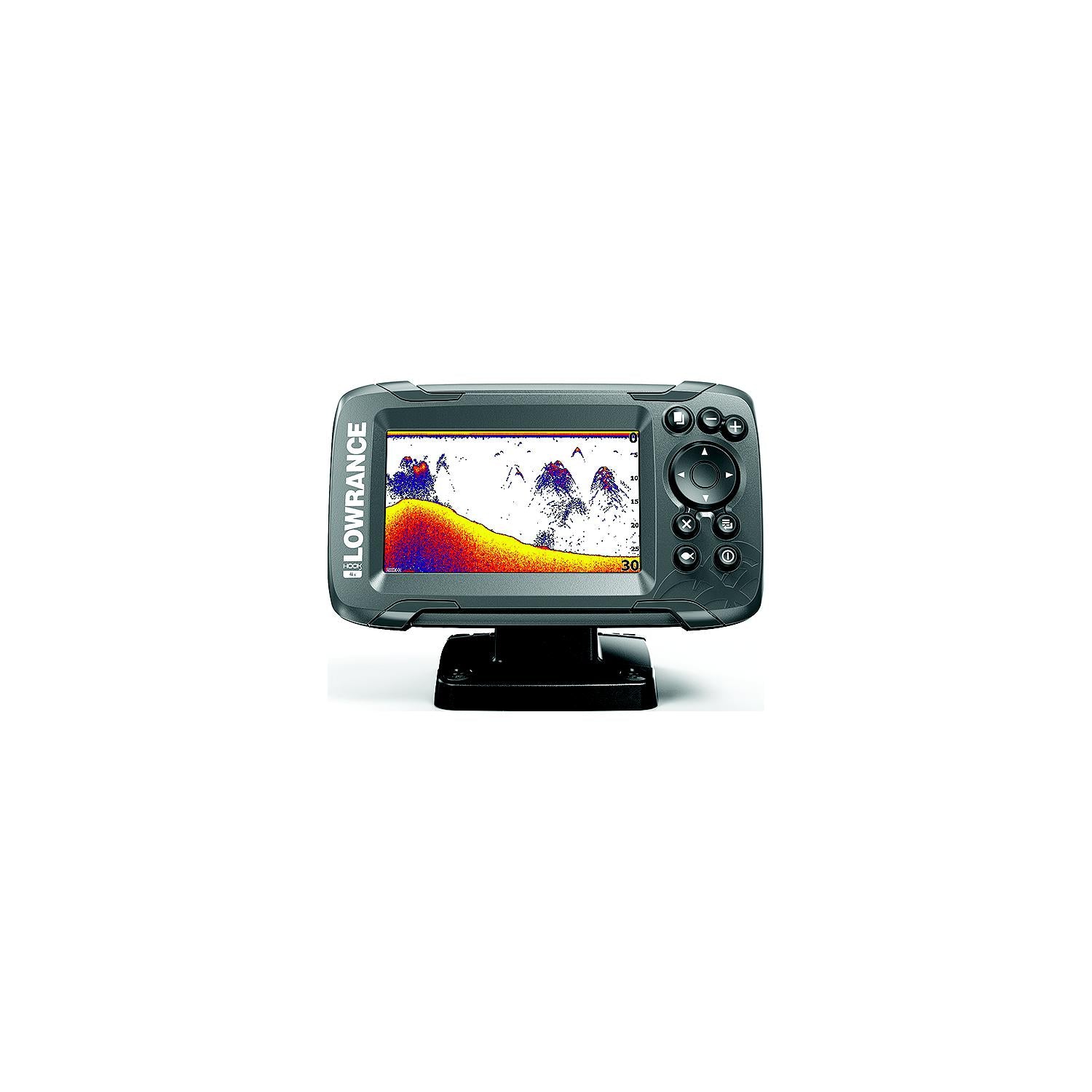 Lowrance 000-14012-001 HOOK-2 4X Fishfinder with Bullet Skimmer Transducer, Autotuning Sonar & 4" Display