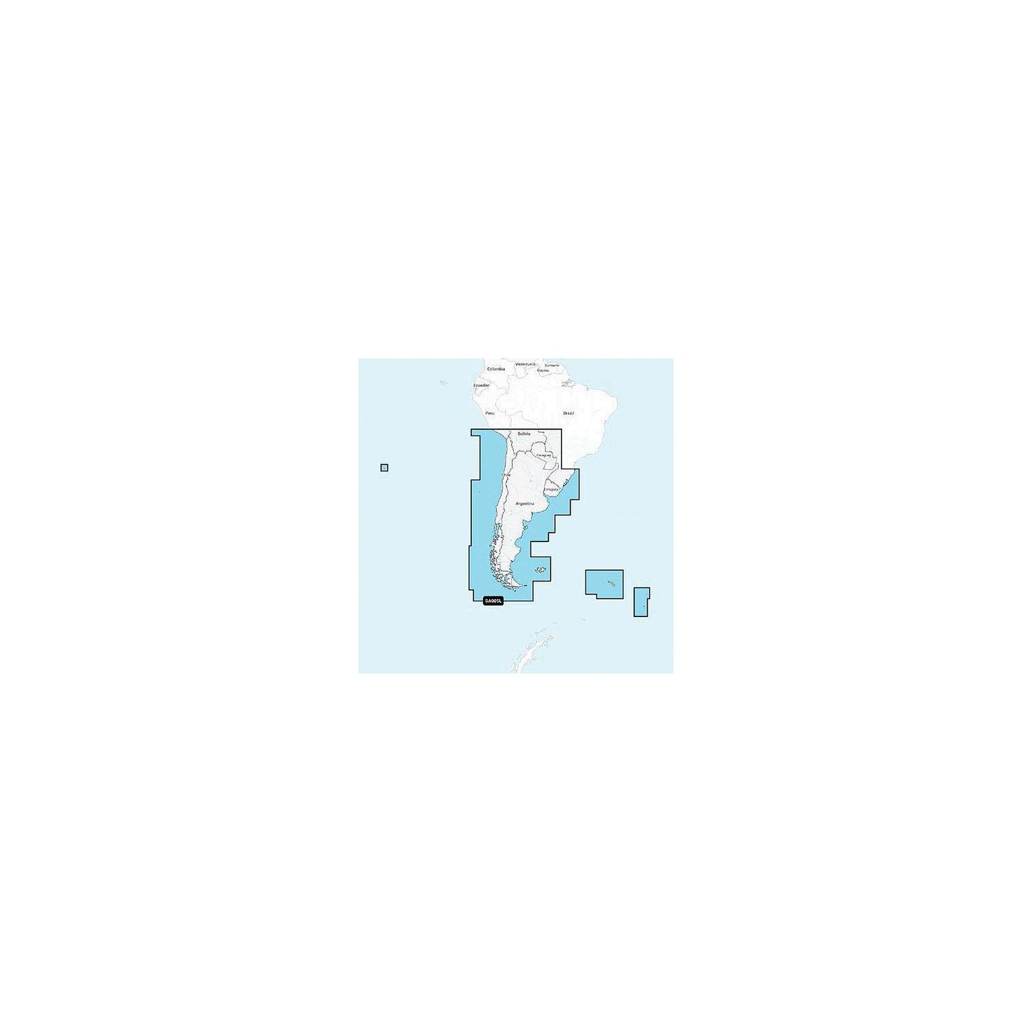 Navionics 010C136540 Platinum+ Cartography, Chile, Argentina & Easter Island