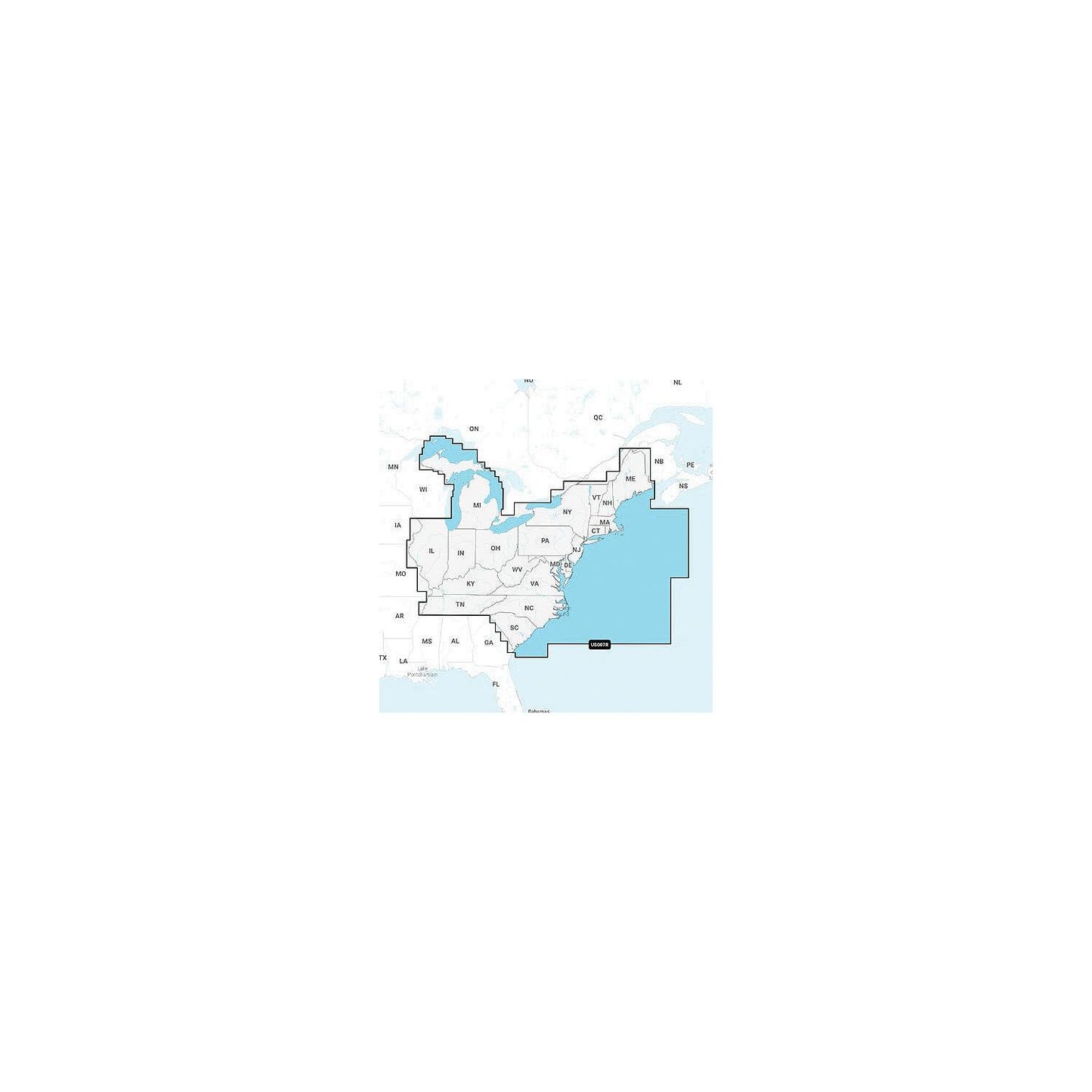 Navionics 010C137030 Navionics+ Cartography, U.S. East