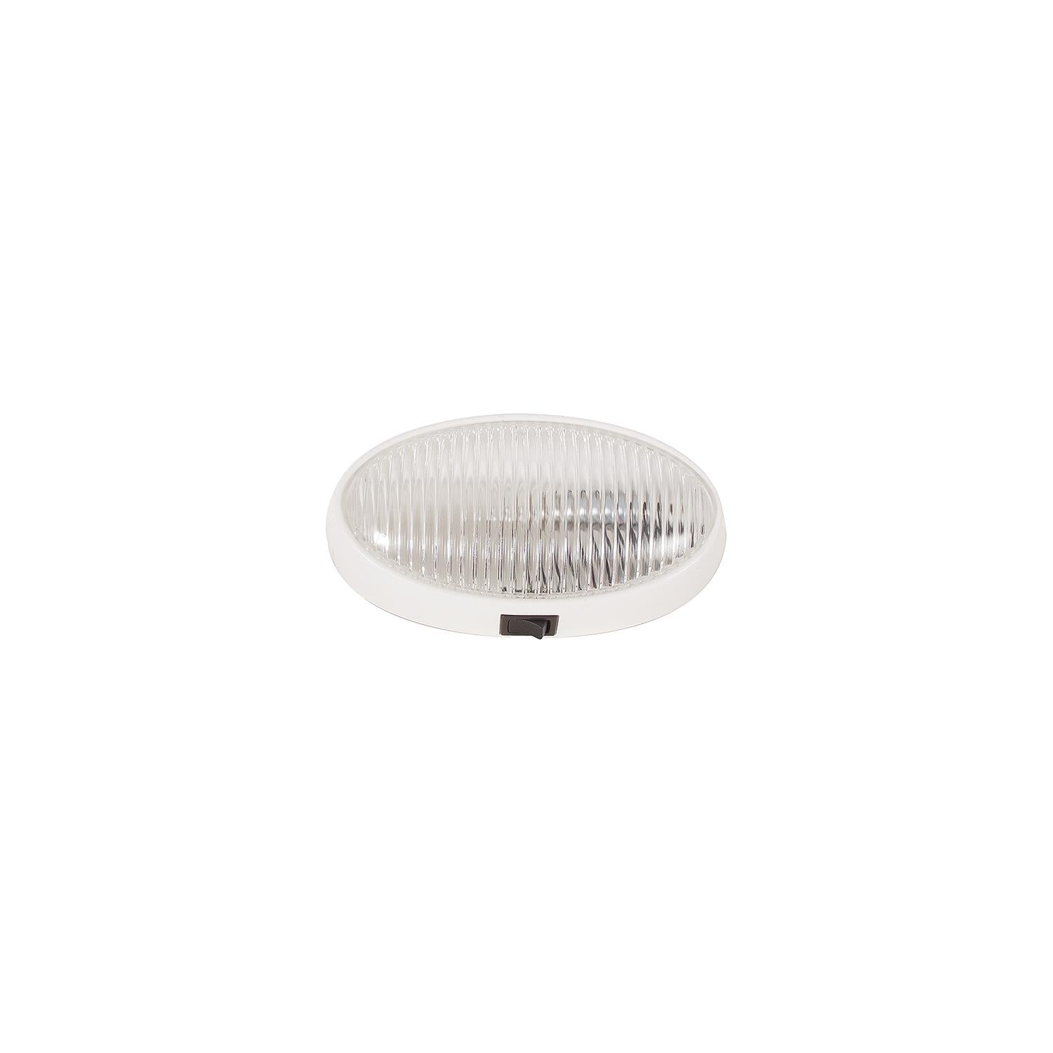 Optronics Oval Porch/ Utility Lights, White w/Switch