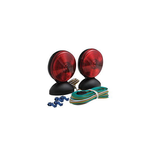 Optronics TL22RK Magnet Mount Towing Light Kit | Includes 20' Wishbone Style Wiring Harness