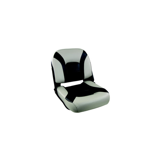 Springfield 10610771 Skipper Low Back Fold Down Seat, Charcoal & Gray