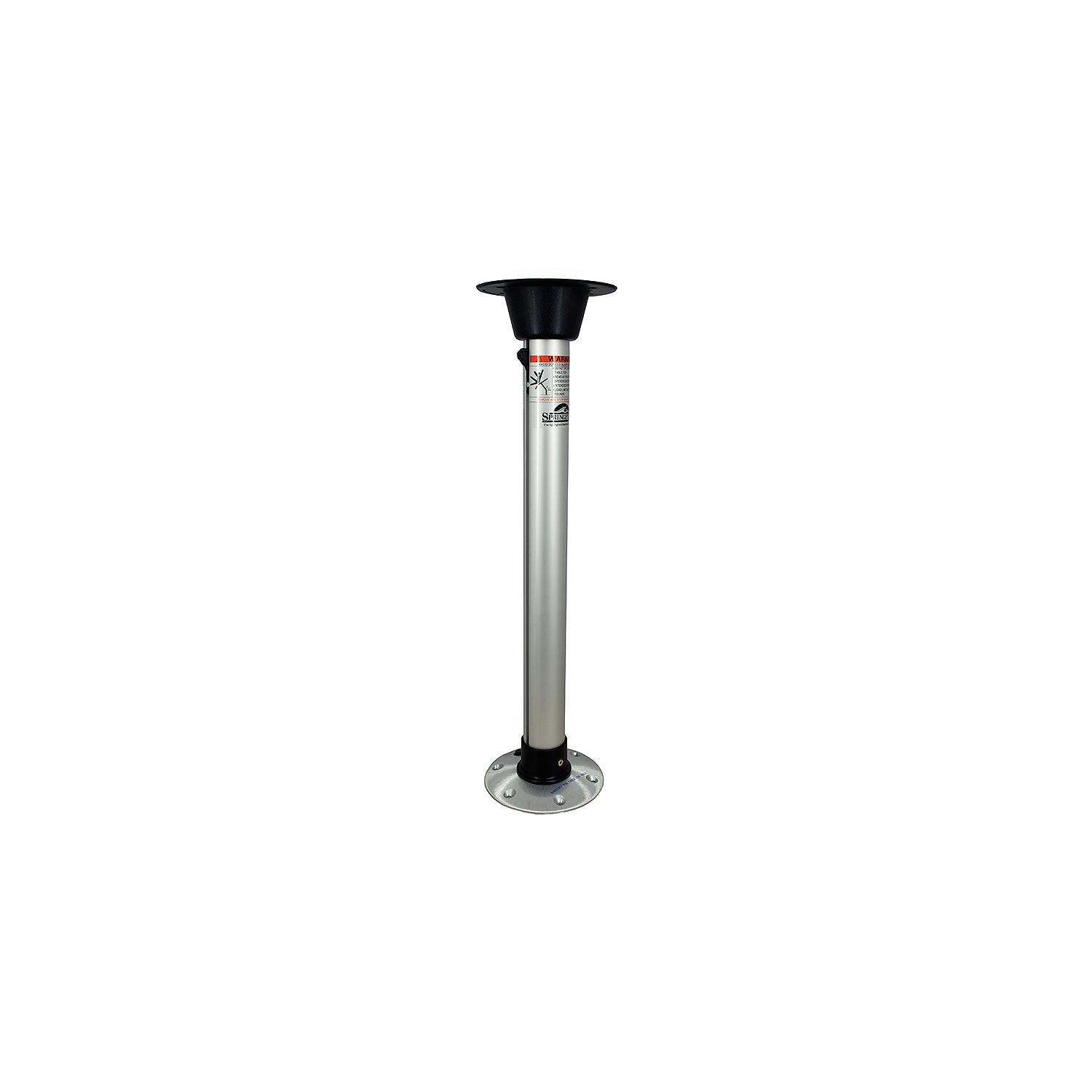 Springfield Thread-Lock 27" Pedestal Set, Satin Finish (Includes Post, Table Mount and Floor Base)