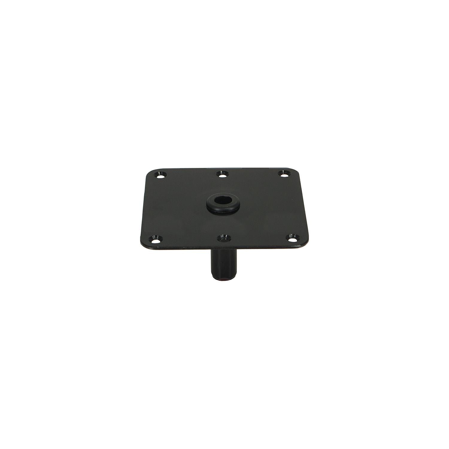 Springfield King-Pin 7" x 7" Threaded Square Steel Base, E-Coat Finish