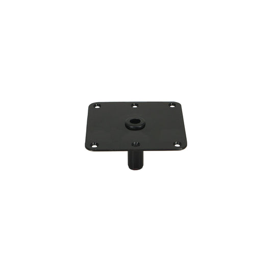 Springfield King-Pin 7" x 7" Threaded Square Steel Base, E-Coat Finish