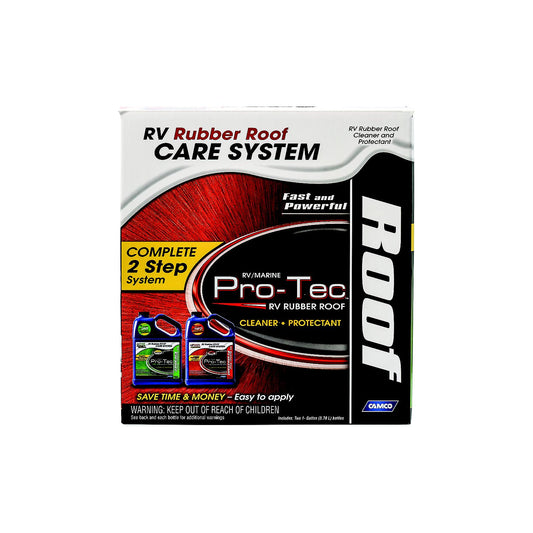 Camco 41453 Pro-Tec Rubber Roof Care System, 2ea 1-Gal Containers