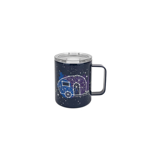 Camco 53310 Stainless Steel Mug With Lid, Navy