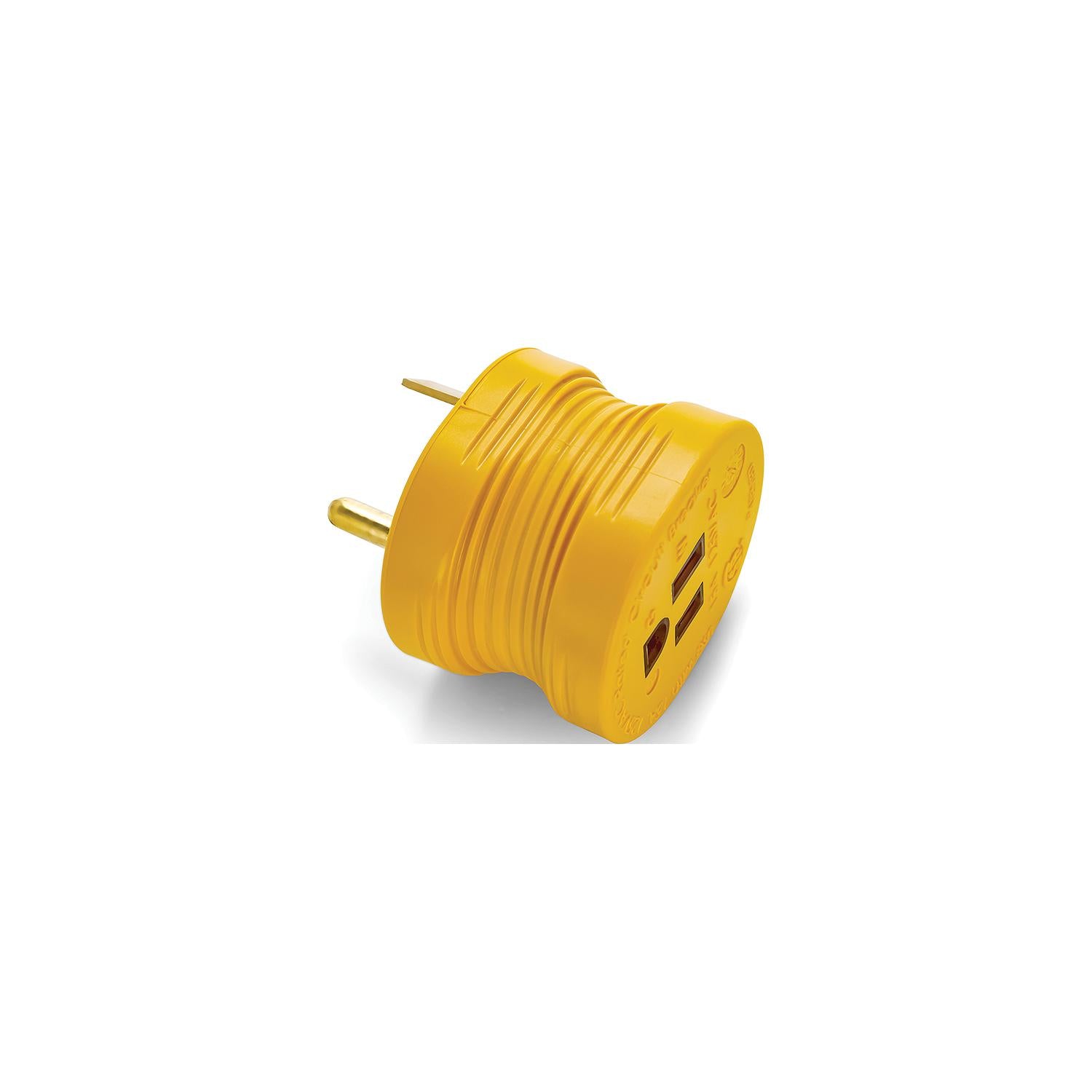 Camco Electrical Adapter, 30A Male, 15A Female