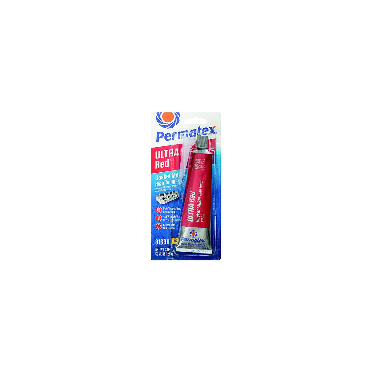 Permatex 81630 Ultra Red High Temperature Gasket Maker, 3 oz.-Supply Nautica