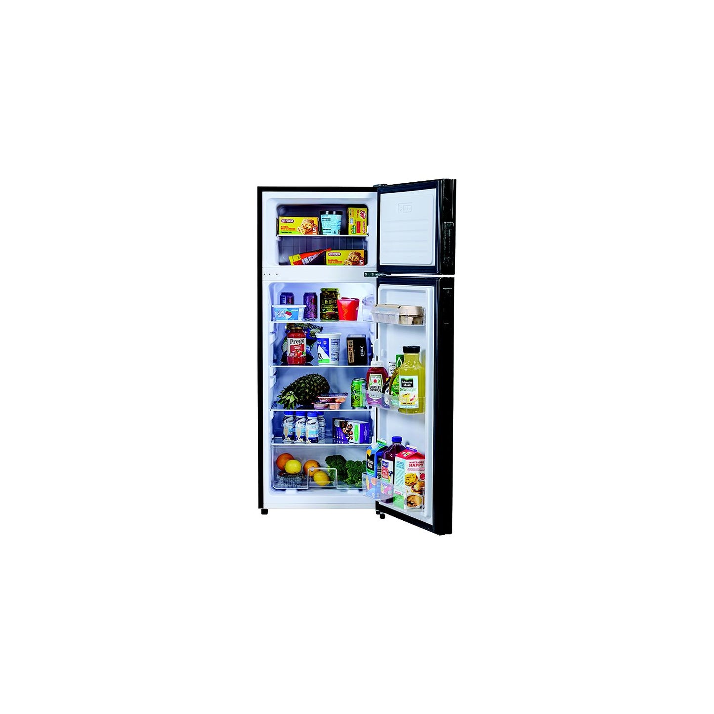 Refrigerator/Freezer 8 cu. ft. Black, Right Hand Swing