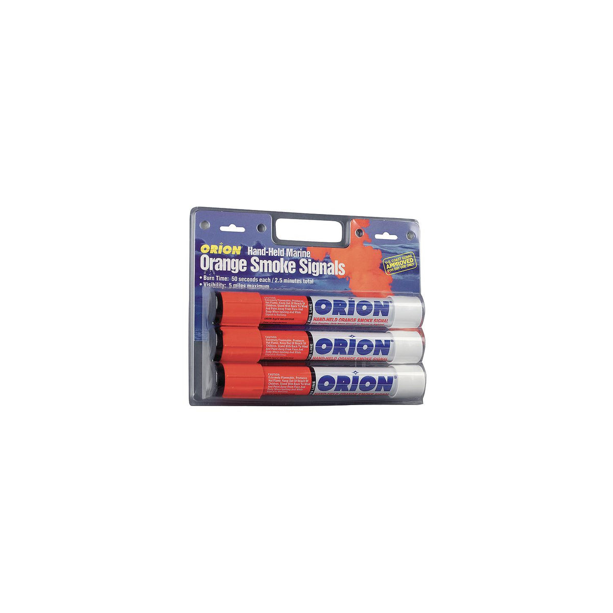 Hand Held Orange Smoke, 3/Pk
