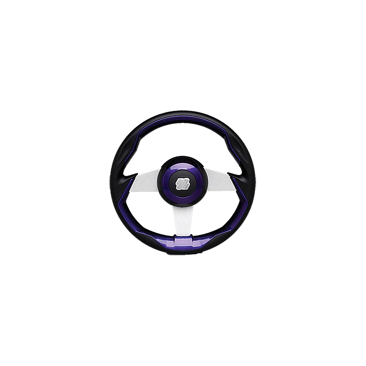 Uflex GRIMANIPLS Grimani Steering Wheel, Purple w/Silver Spokes