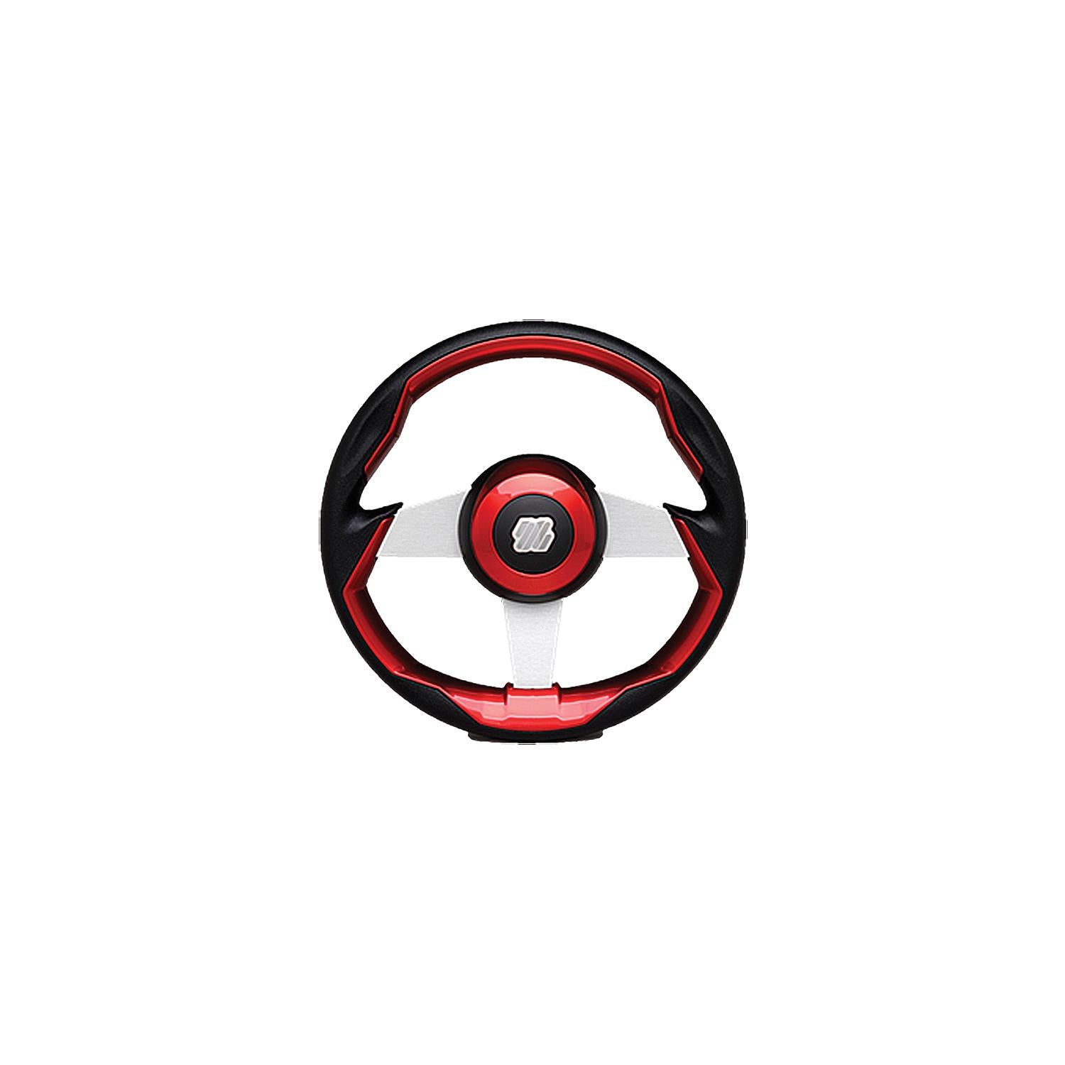 Uflex GRIMANIRS Grimani Steering Wheel, Red w/Silver Spokes