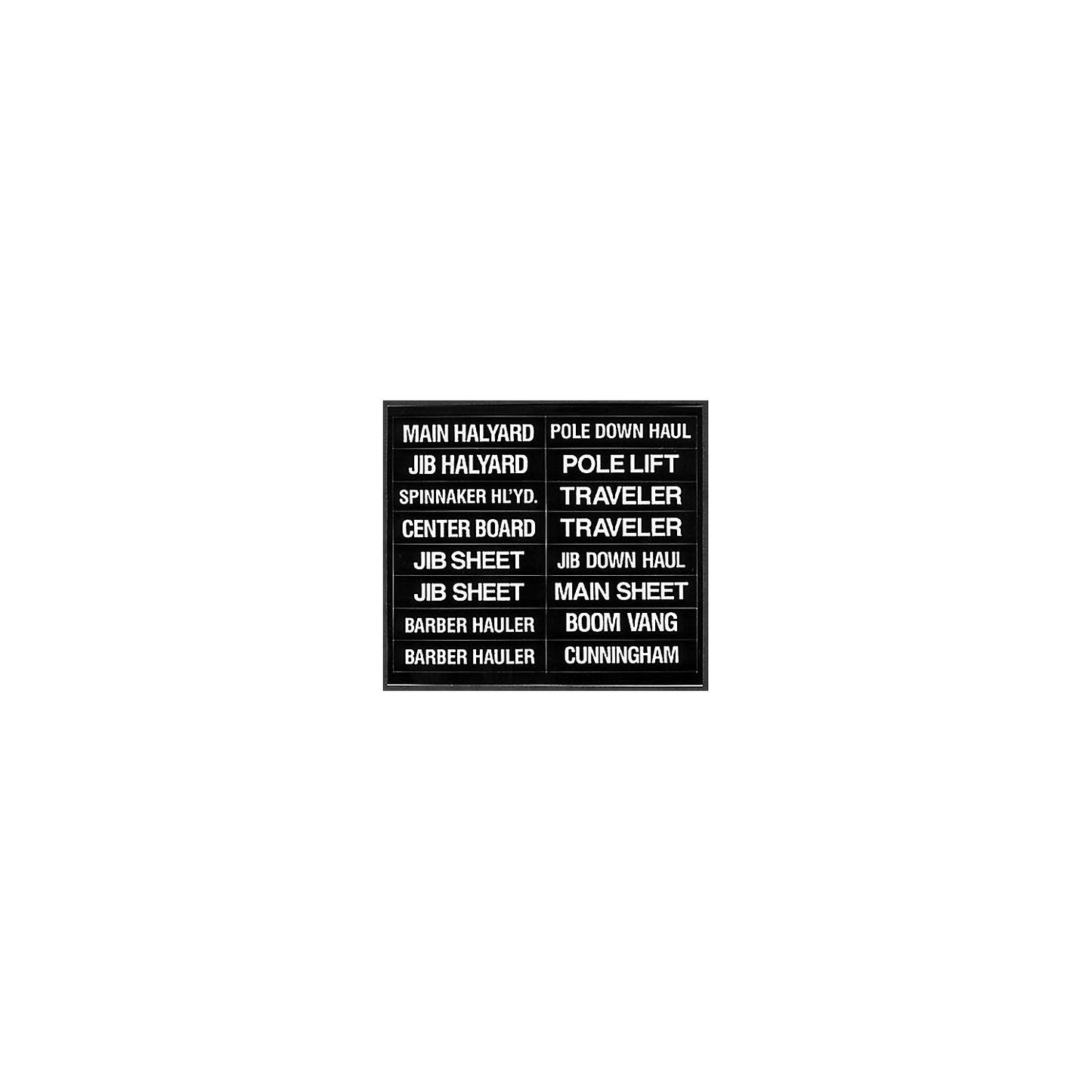 16 Label Set for Sailboats
