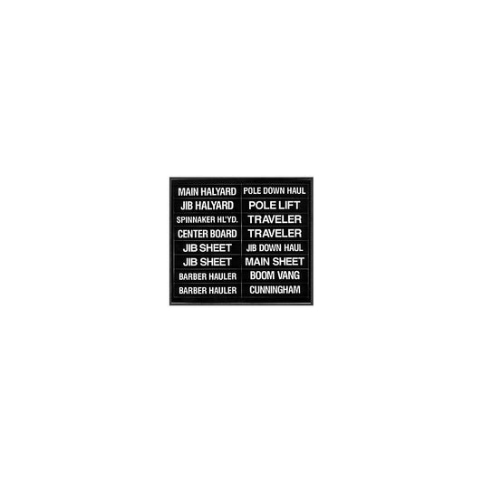 16 Label Set for Sailboats