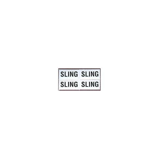 Set of 4 "Sling" Labels