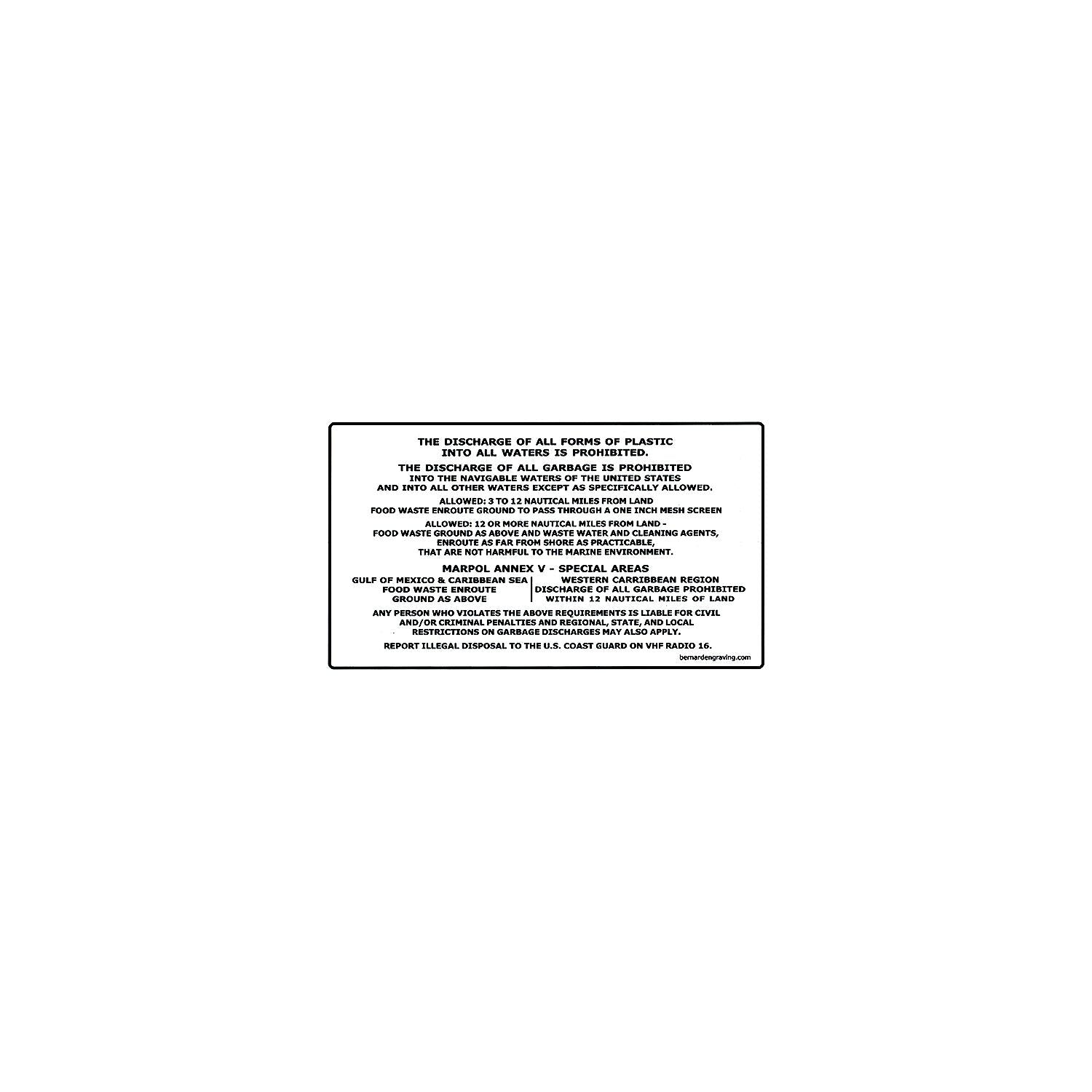 Pollution Prevention Label