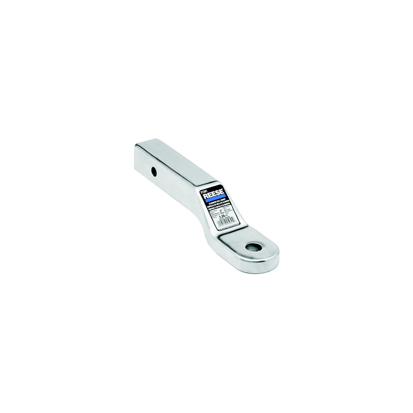 Reese 40382 Polished Aluminum 8,000 lb Capacity 10 5/8" Ball Mount with 3" Rise & 4" Drop