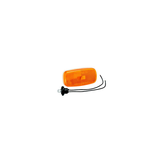 Bargman 3159002 #59 Series Clearance/Side Marker Light, Red Light, White Base in Clam Pack