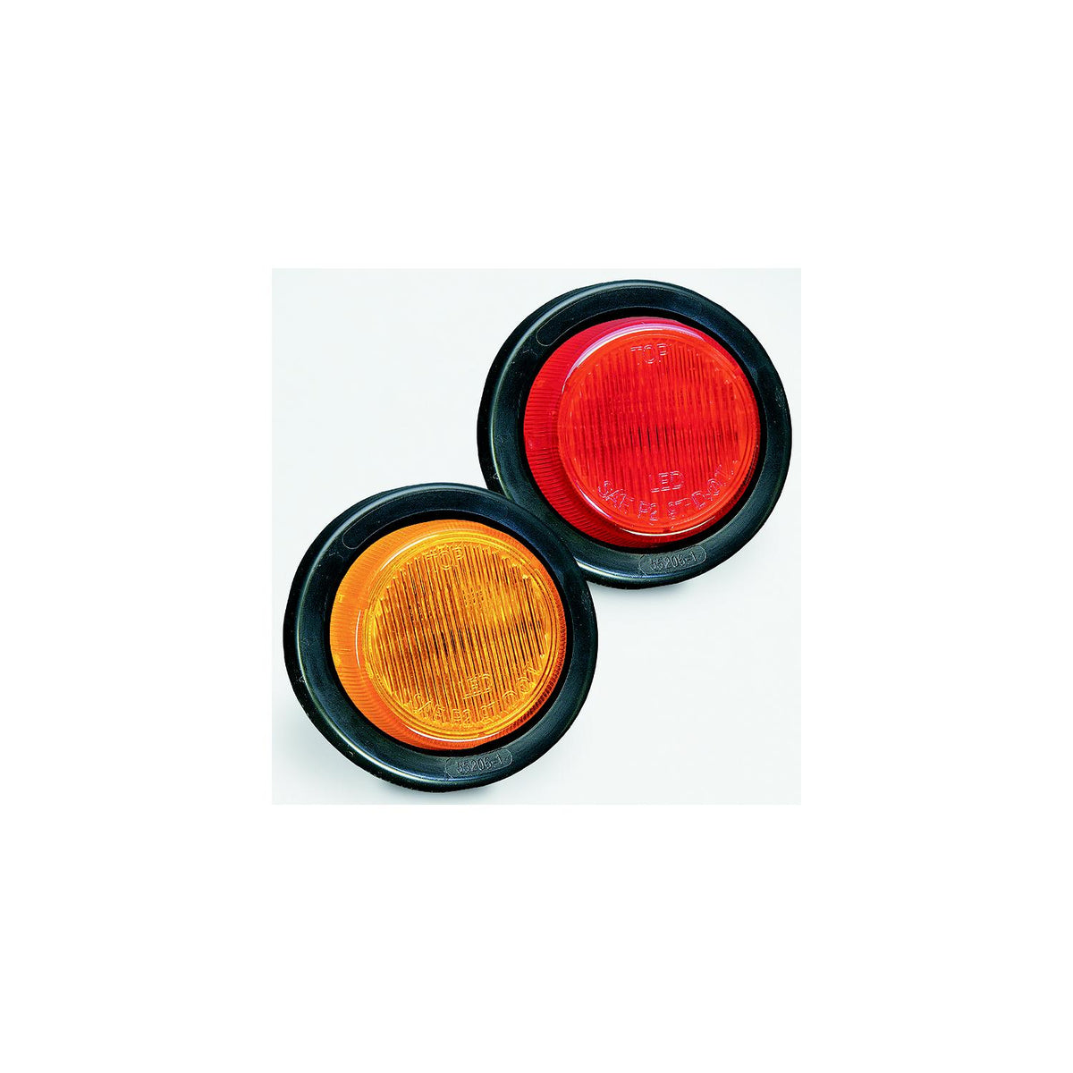 Bargman 4130001 Waterproof/Side Marker Sealed Clearance Light, 2" Round, Red-Supply Nautica
