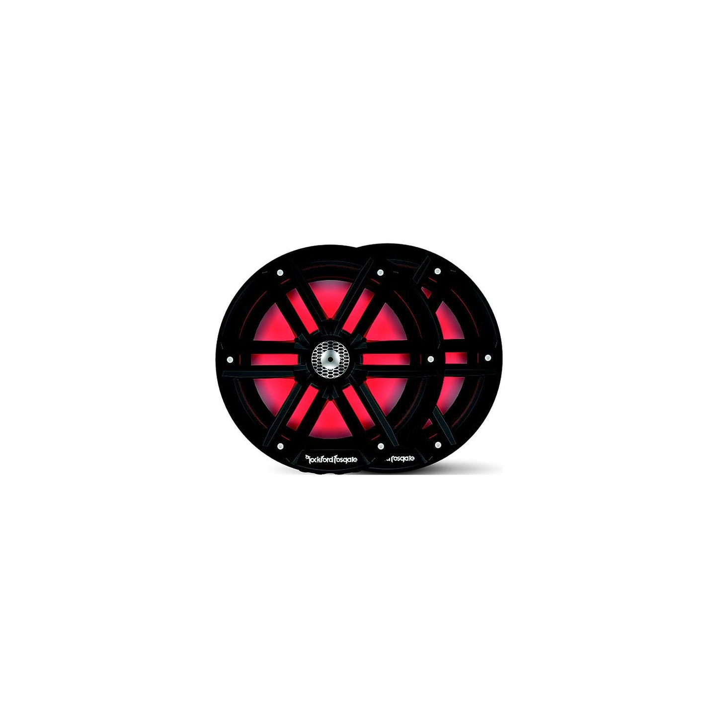 Rockford Fosgate M28B Color Optix™ Marine 2-Way Speakers, 8" Black / Stainless
