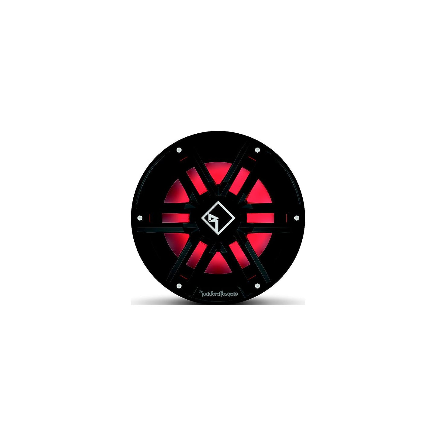 Rockford Fosgate M2D410IB DVC 2Ω Color Optix™ Infinite Baffle Marine Subwoofer, 10" w/ Black & Stainless Grills