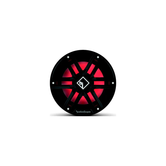 Rockford Fosgate M2D410IB DVC 2Ω Color Optix™ Infinite Baffle Marine Subwoofer, 10" w/ Black & Stainless Grills