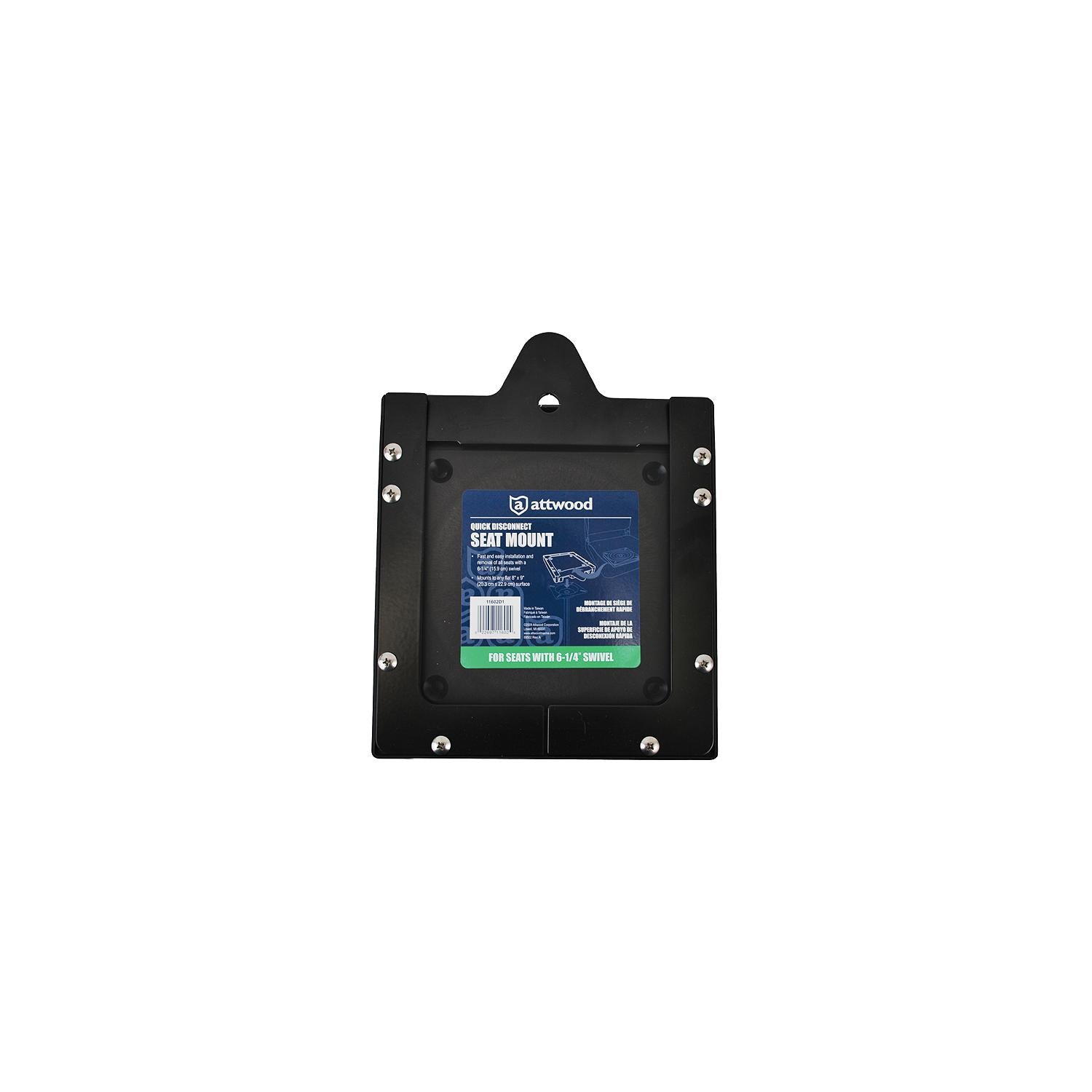 Attwood Quick Disconnect Seat Mount 6-1/4" Swivel