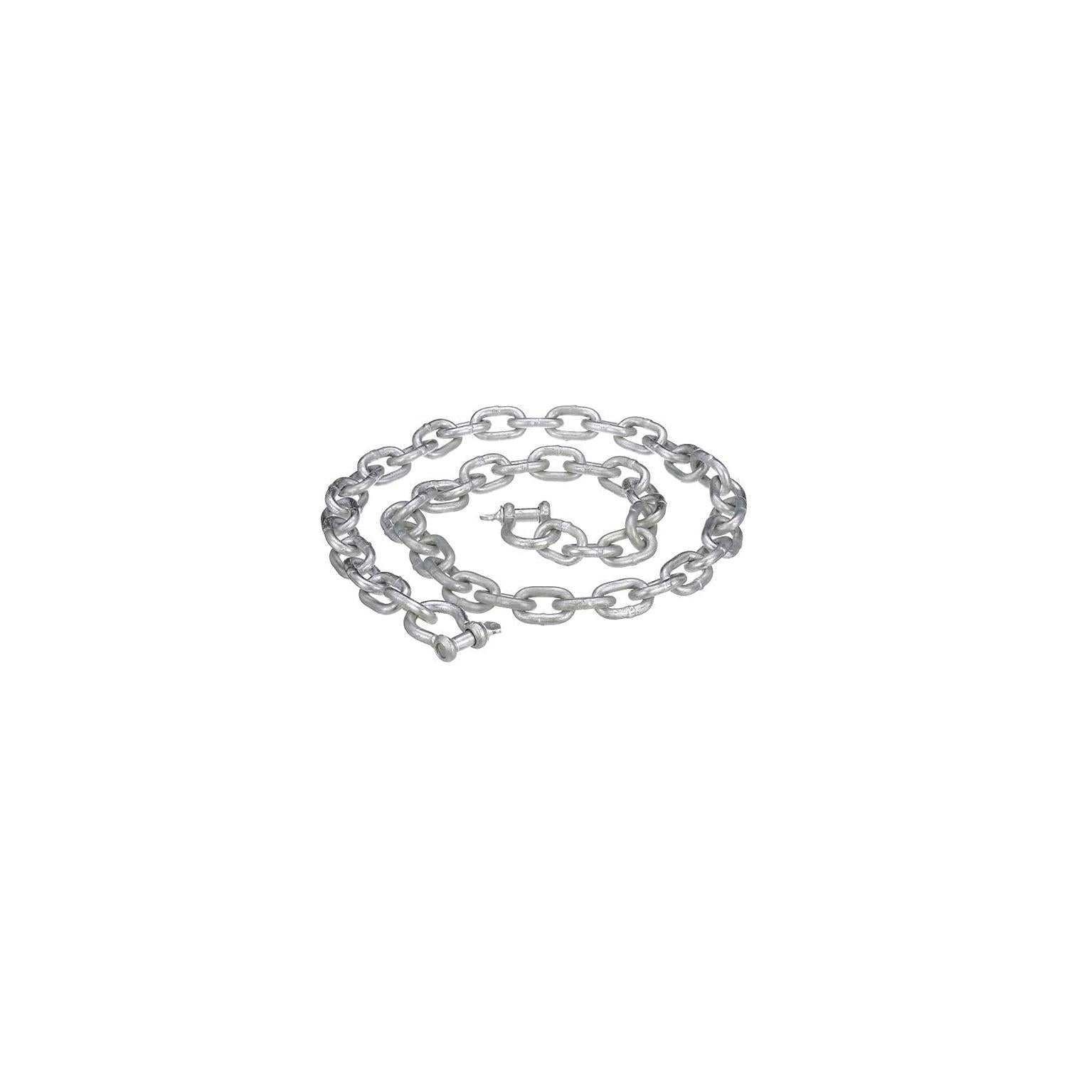 Attwood 137537 Galvanized Anchor Lead Chain w/Shackles, 1/4" x 4'