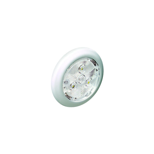 2-3/4" Warm White Interior/Exterior Light w/White Bezel
