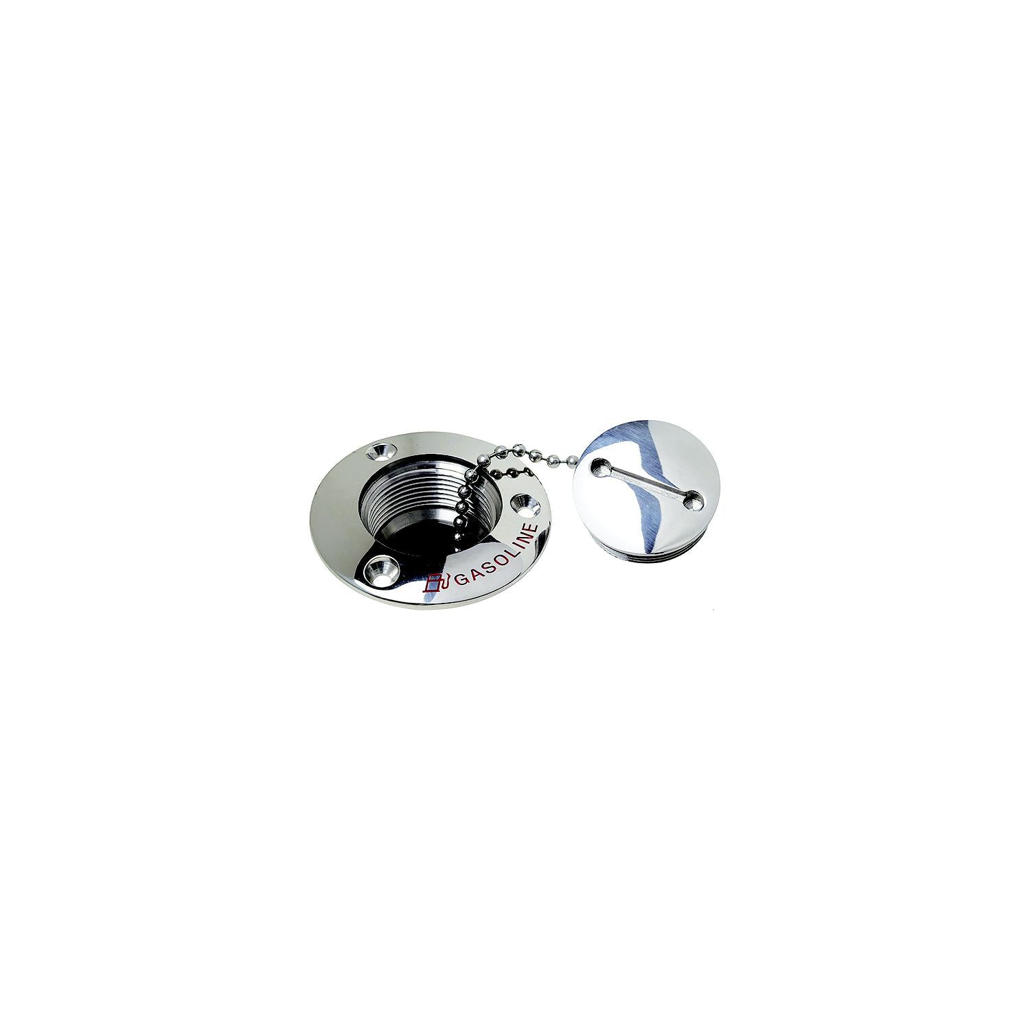 Attwood Deck Fill Replacement Cap For 66406, 66408, 66408C1, Stainless Steel