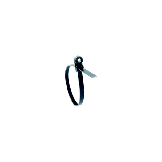 Radiused Cable Tie 7-1/2" Black, 100/Pk