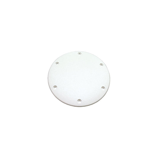 T-H Marine Designer Series Screw Down Deck Plate 6" OD, Polar White