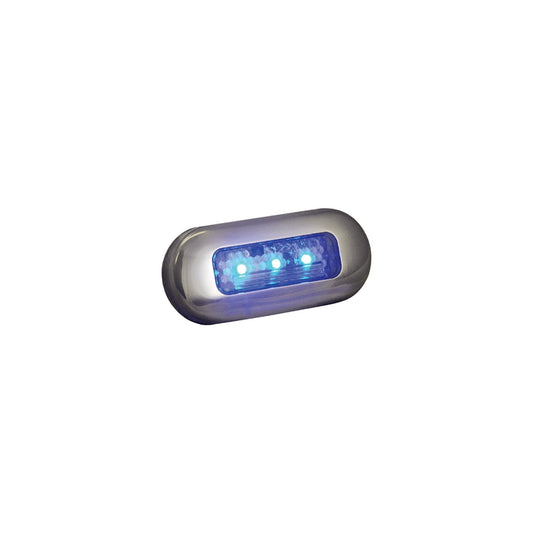 T-H Marine LED Oblong Courtesy Light With Stainless Steel Bezel