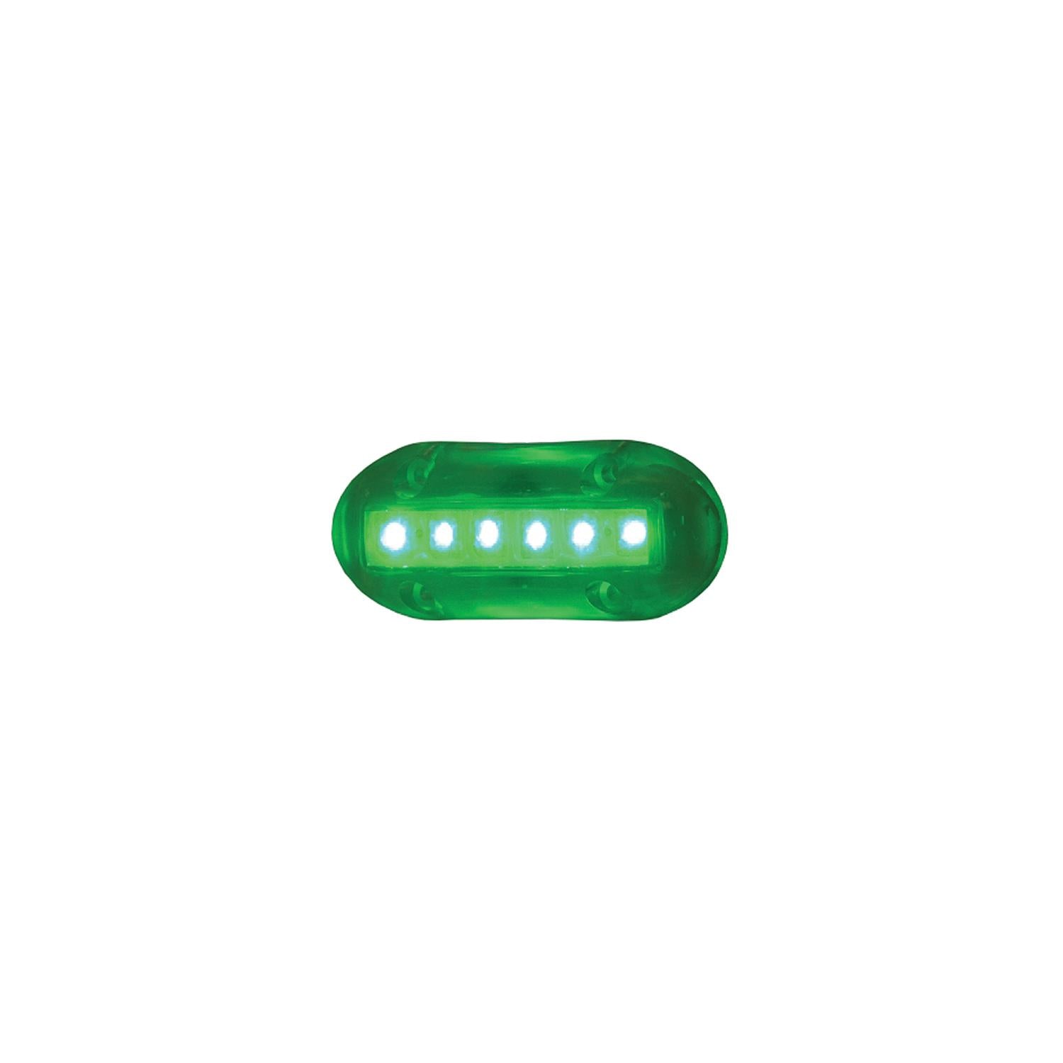 T-H Marine High Intensity LED Underwater Lights, 6 Green LEDs