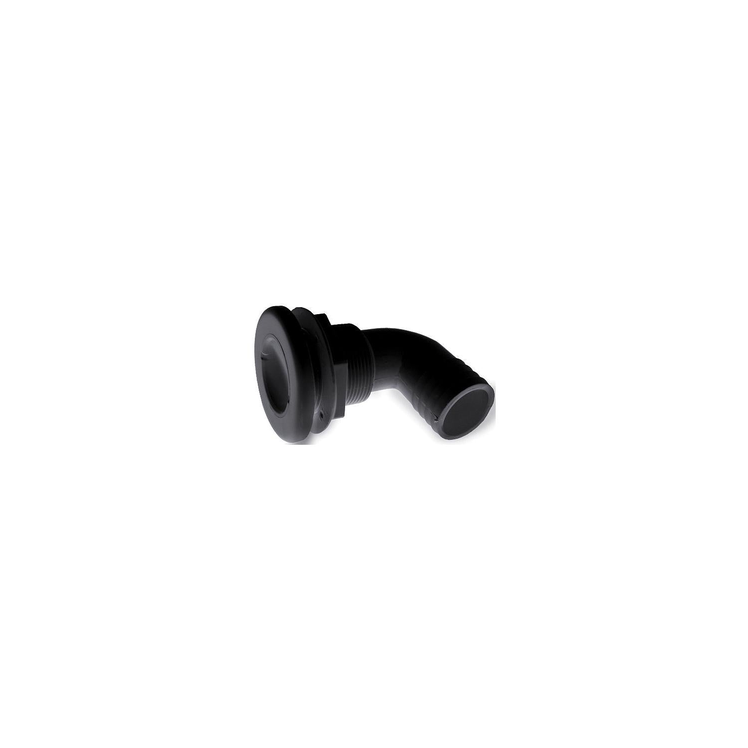 T-H Marine 90 Degree Specialty Thru-Hull Fitting With Spanner Head 3/4", Black