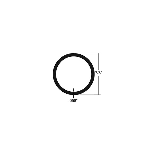 Alum Tube 7/8 X 6'